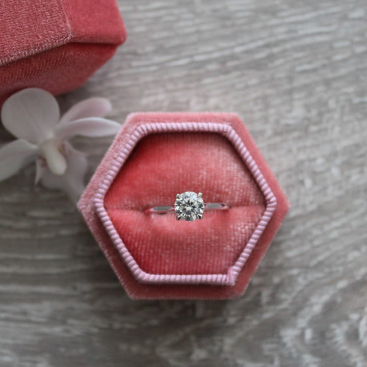 Brilliant Cut Four Claw Classic Solitaire Engagement Ring