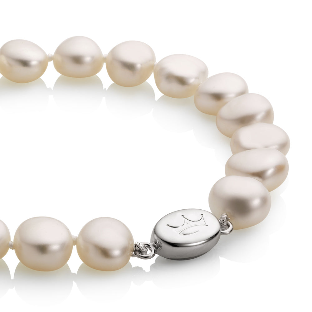Jersey Pearl 8.0-8.5mm Baroque Freshwater Pearl Bracelet 1510263