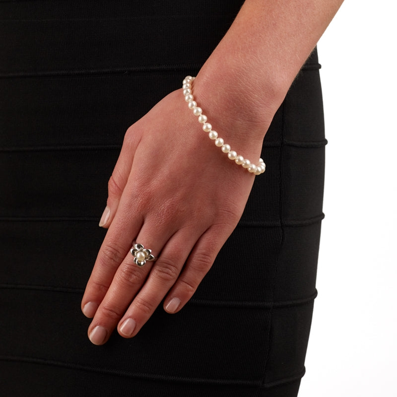 Jersey Pearl 5.0-5.5mm Classic Freshwater Pearl Bracelet  1520231