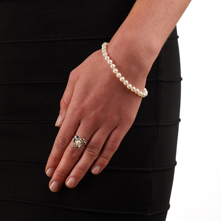Jersey Pearl 5.0-5.5mm Classic Freshwater Pearl Bracelet  1520231