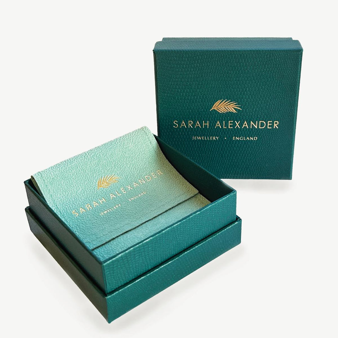 Sarah Alexander Cinnabar Gemstone Dome Charm Bracelet