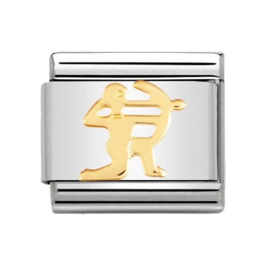 Nomination Classic Sagittarius Charm - 18k Gold - 030104/09