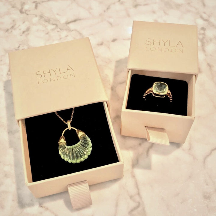 Shyla Ettienne Gold Earrings - Soft Pink