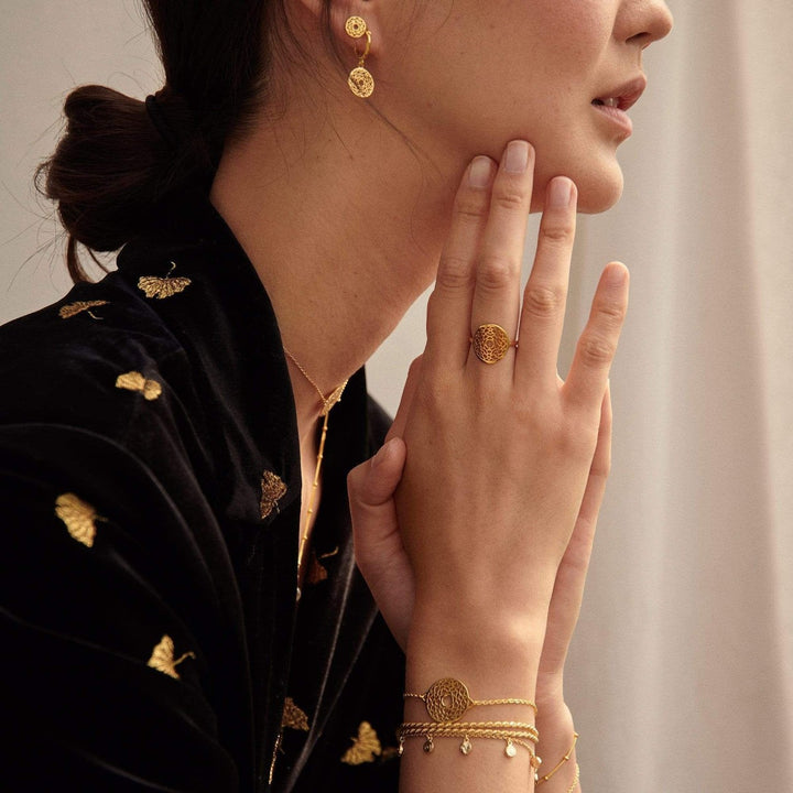 Daisy Isla Double Rope Bracelet - Gold SBR01_GP