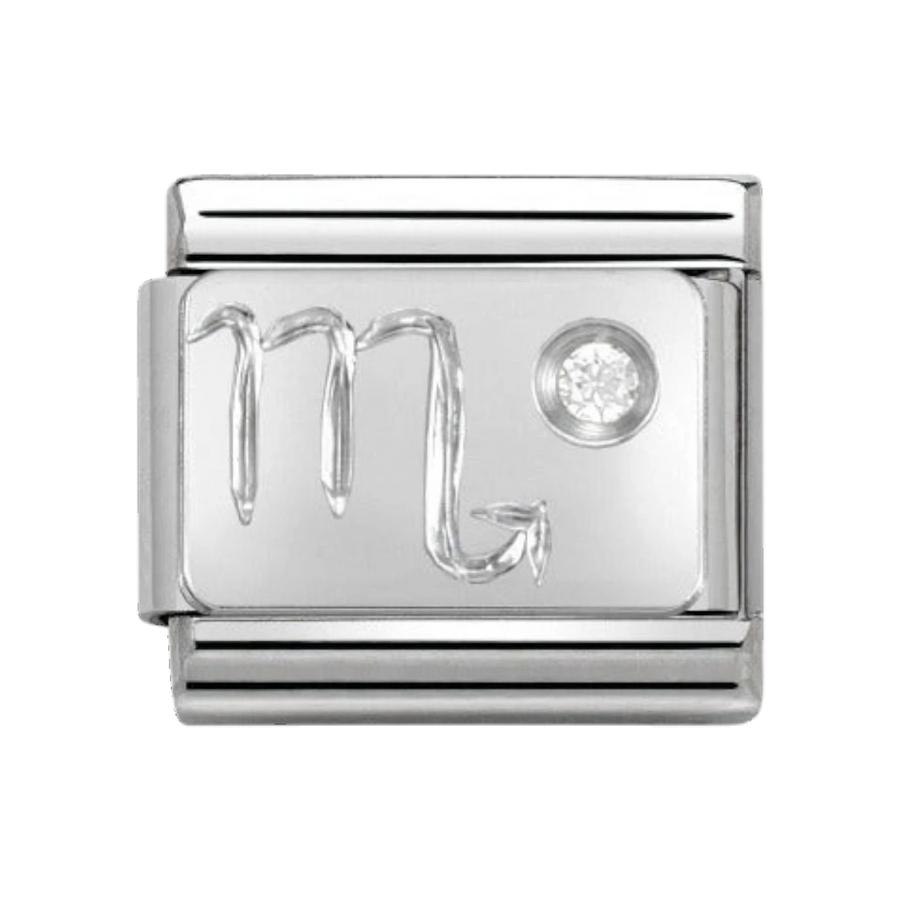 Nomination Silver and Zirconia Classic Scorpio Charm - 330302/08