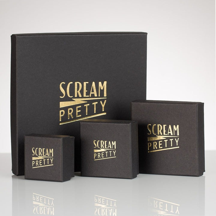 Scream Pretty Bow Stud Earrings - Silver