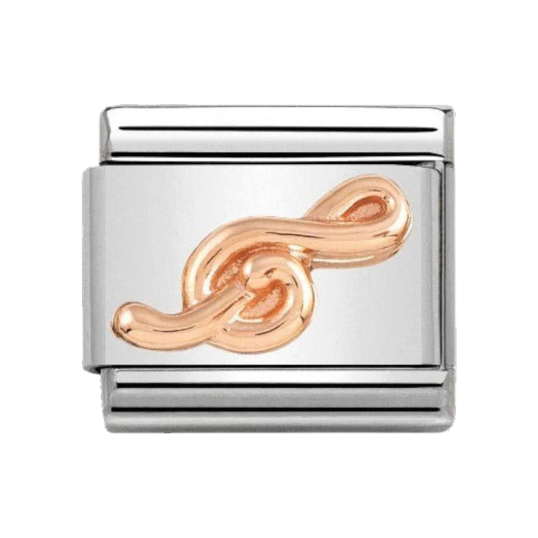 Nomination Rose Gold Classic Treble Clef Charm - 430106/13