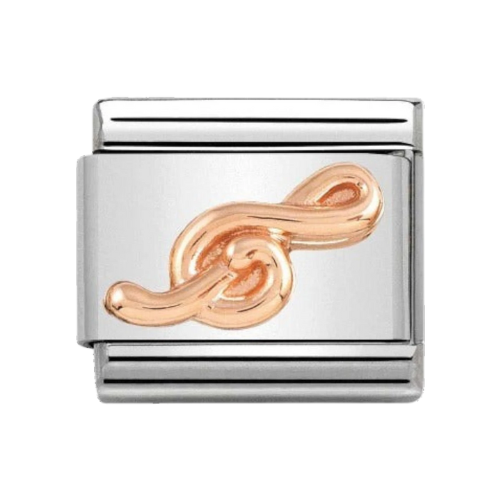 Nomination Rose Gold Classic Treble Clef Charm - 430106/13