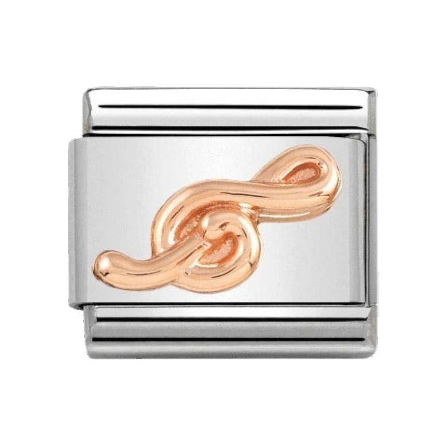 Nomination Rose Gold Classic Treble Clef Charm - 430106/13