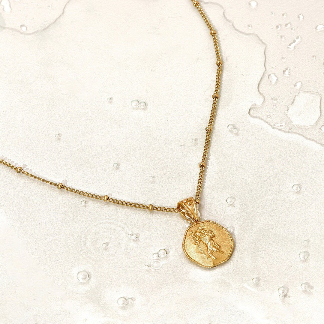 D.Louise St. Christopher Gold Necklace - Stay Safe Wherever You Go image 11
