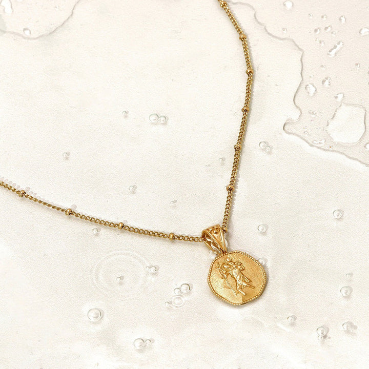 D.Louise St. Christopher Gold Necklace - Stay Safe Wherever You Go image 11