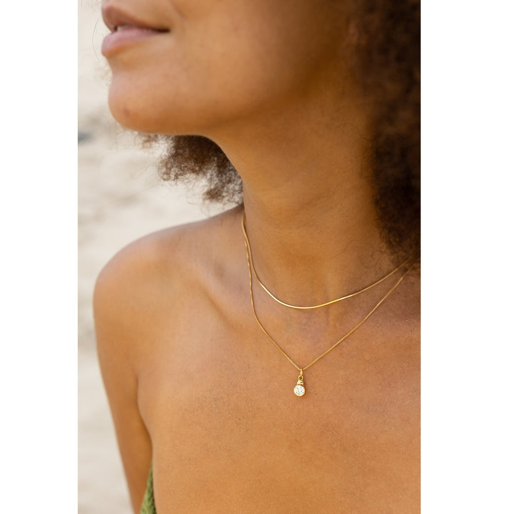 Shyla London Estelle Gold Necklace - Smoky