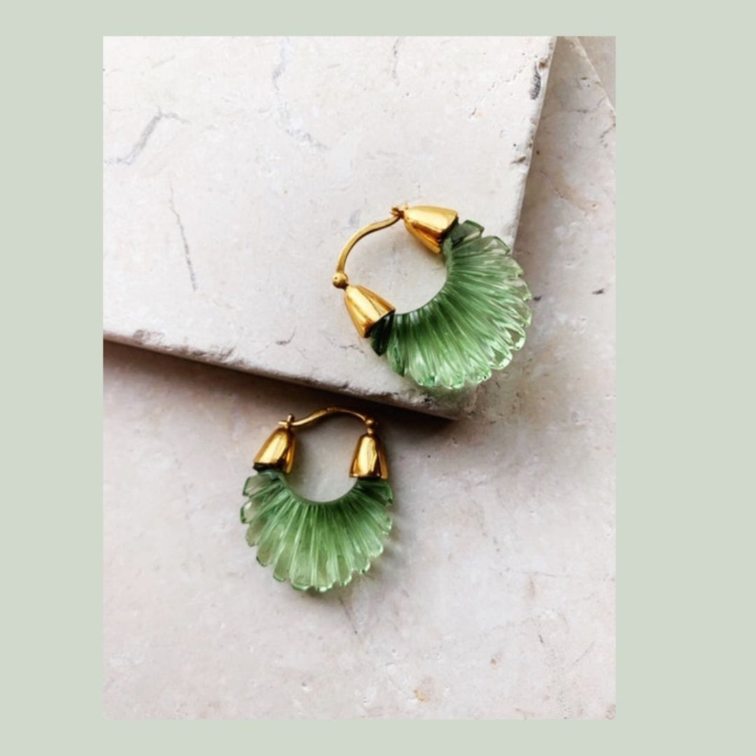 Shyla London Ettienne Earrings - Green
