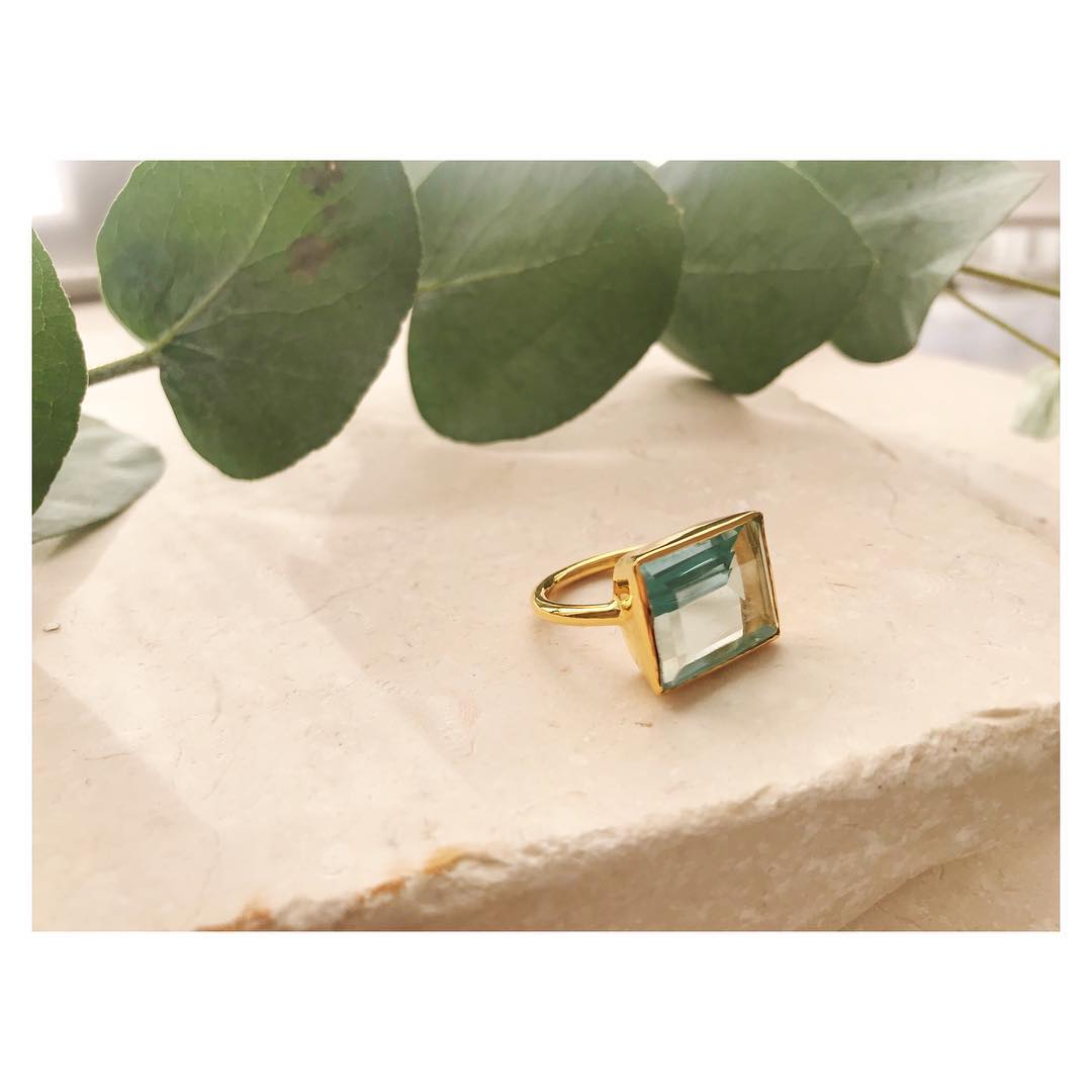 Shyla London Lenny Ring - Light Blue