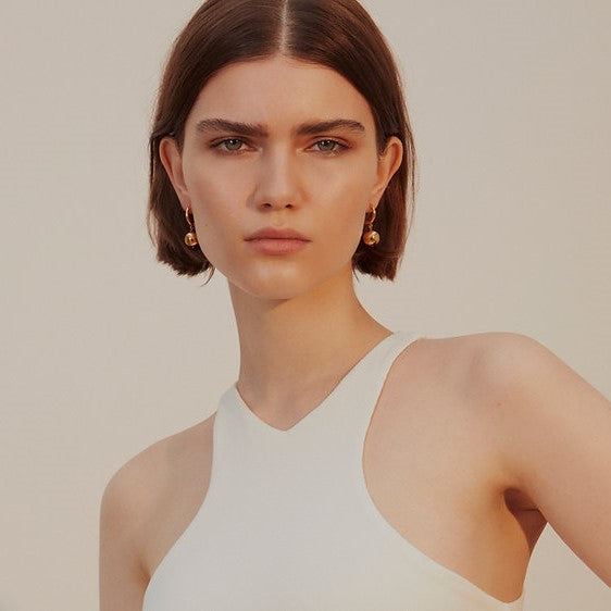 Shyla Rochelle Solid Huggie Earrings
