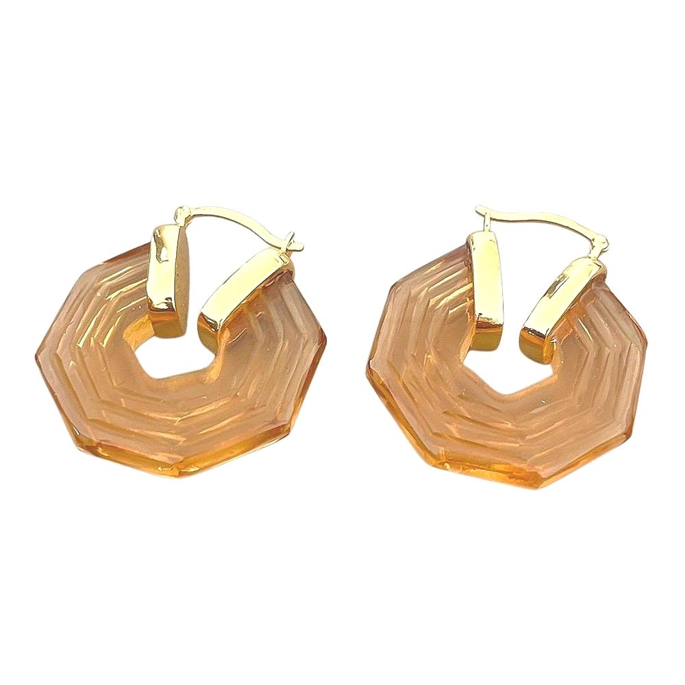 Shyla Sphinx Earrings - Soft Champagne