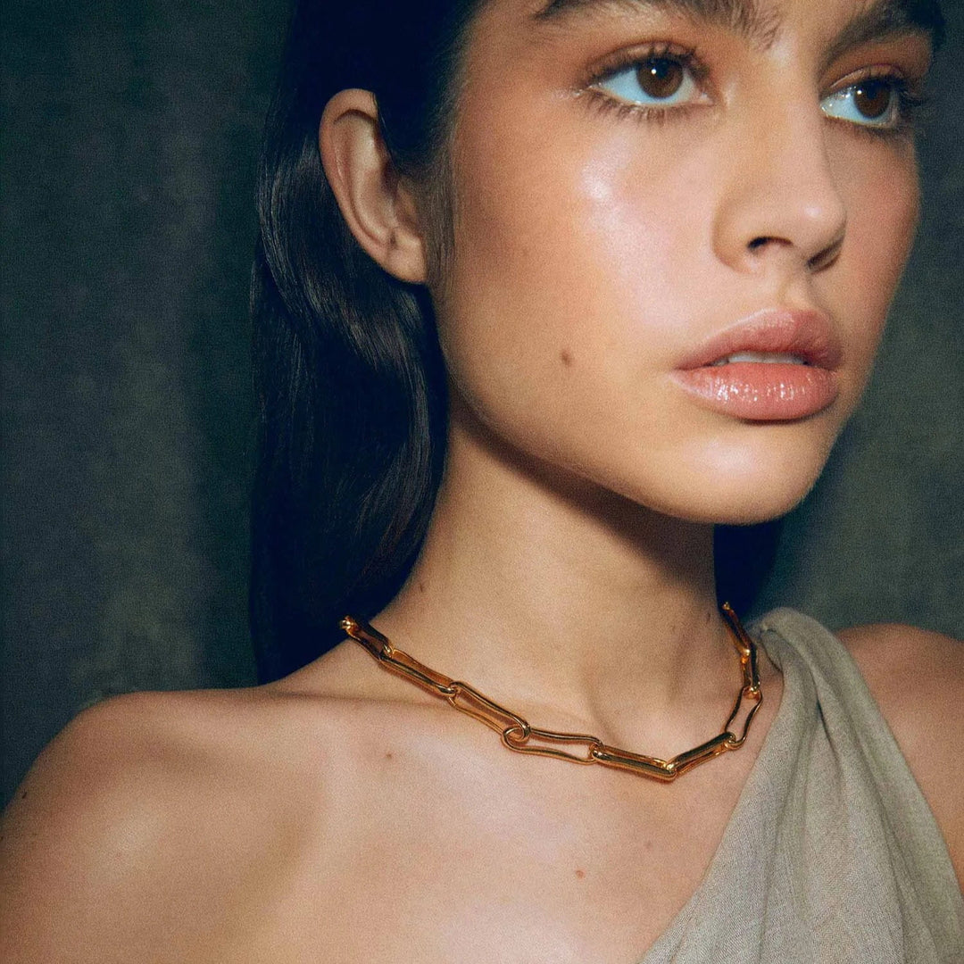 Shyla London Chunky Link Necklace - Gold