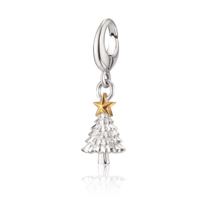 Lily Charmed Christmas Tree Charm Silver - item number CSXM