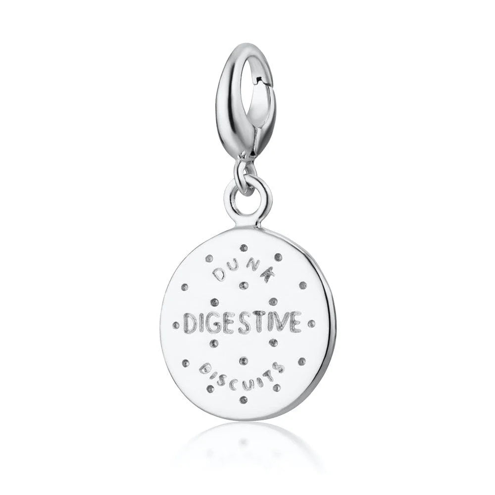 Lily Charmed Digestive Biscuit Charm Silver CSDG