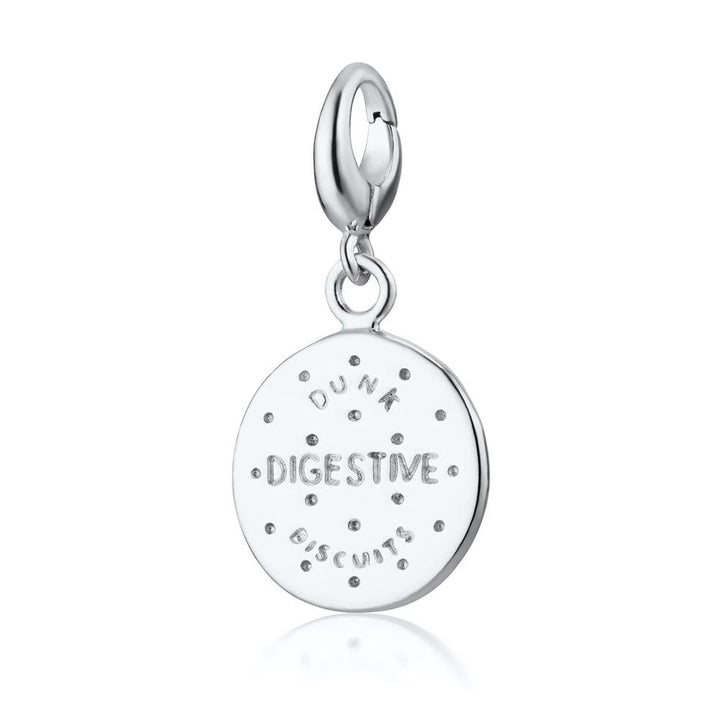 Lily Charmed Digestive Biscuit Charm Silver CSDG