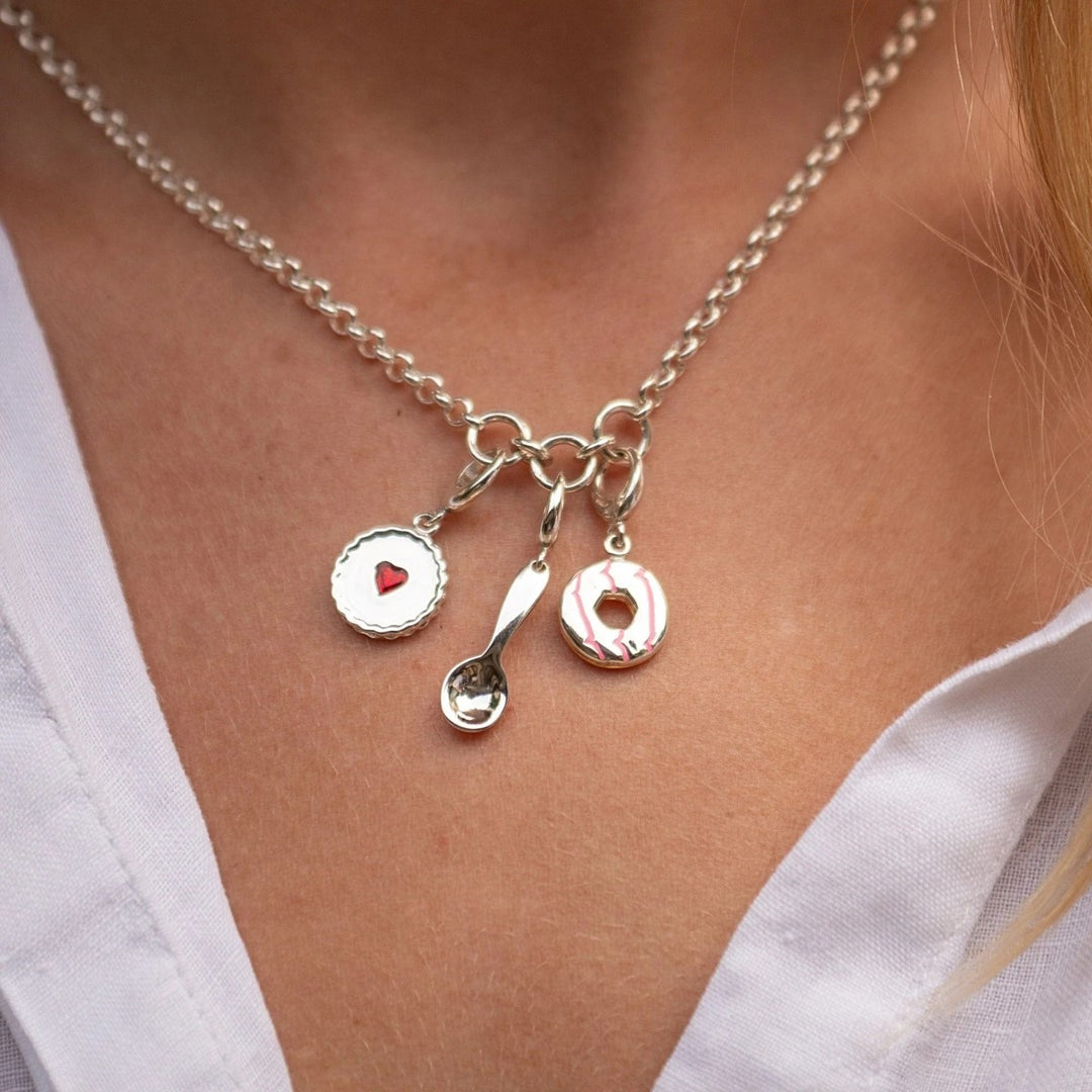 Lily Charmed Jammie Dodger Charm Silver - item number CSJAM
