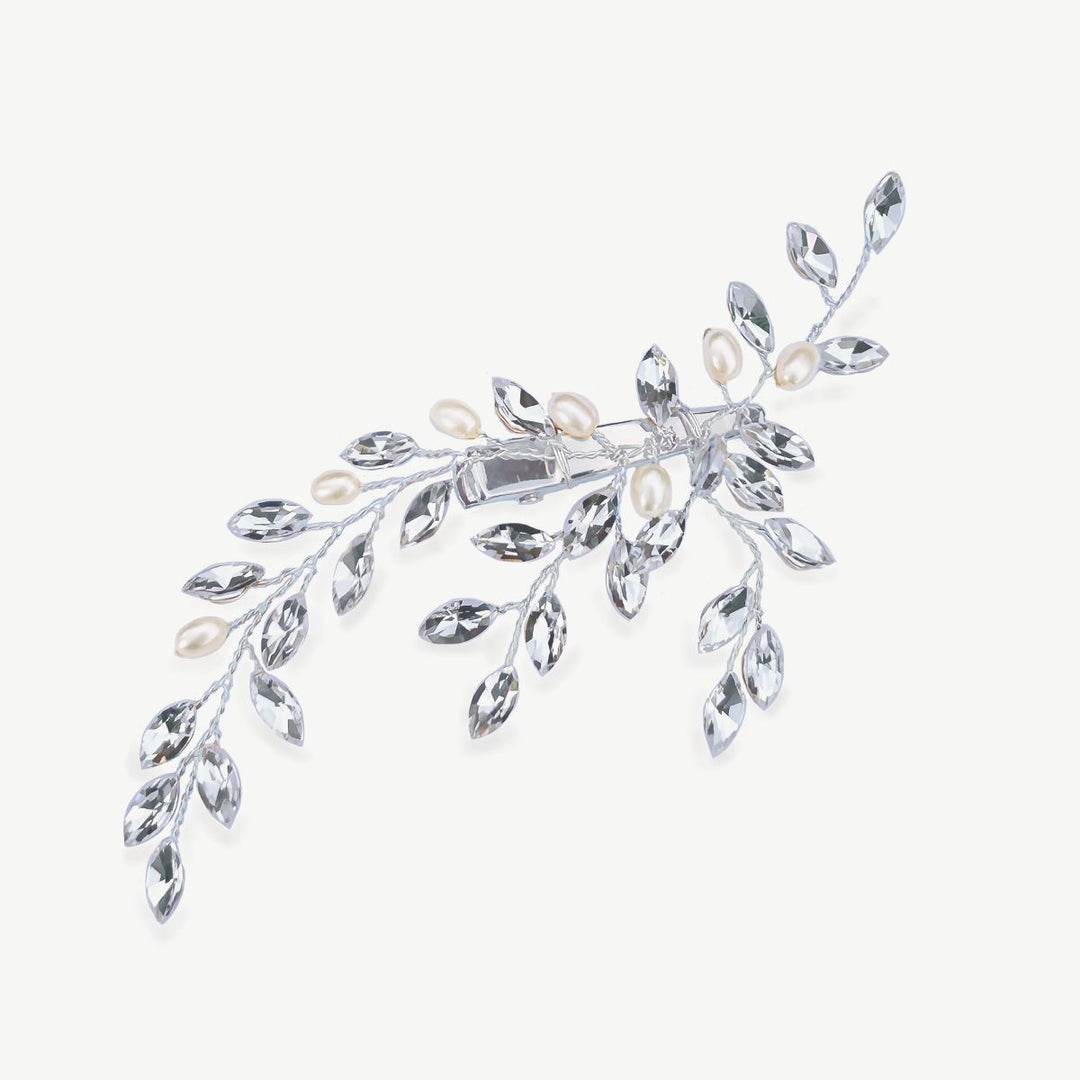 Ivory & Co Pearl Glimmer Silver Spray Clip - PearlGlimmer