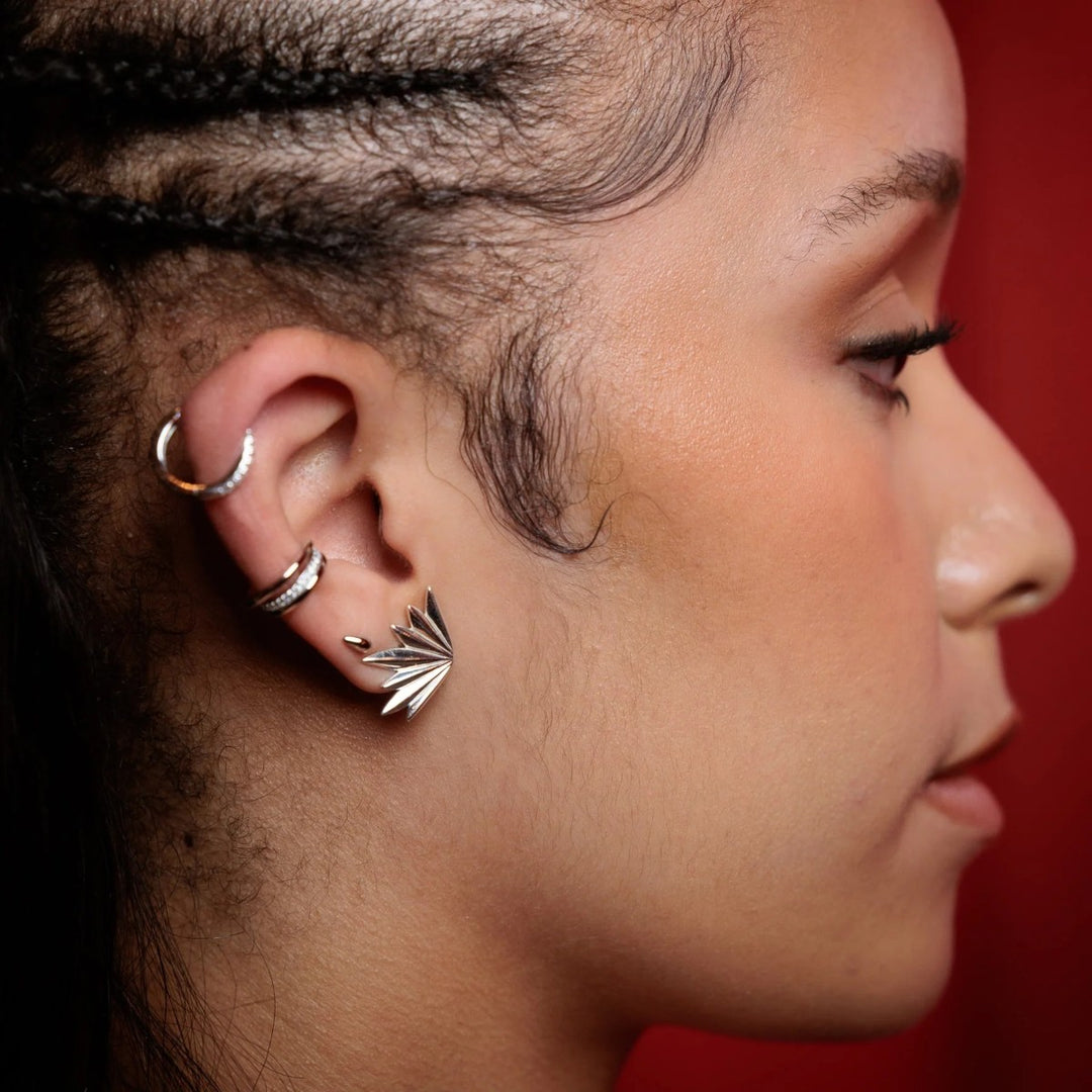 Scream Pretty Phoenix Stud Earrings - Silver