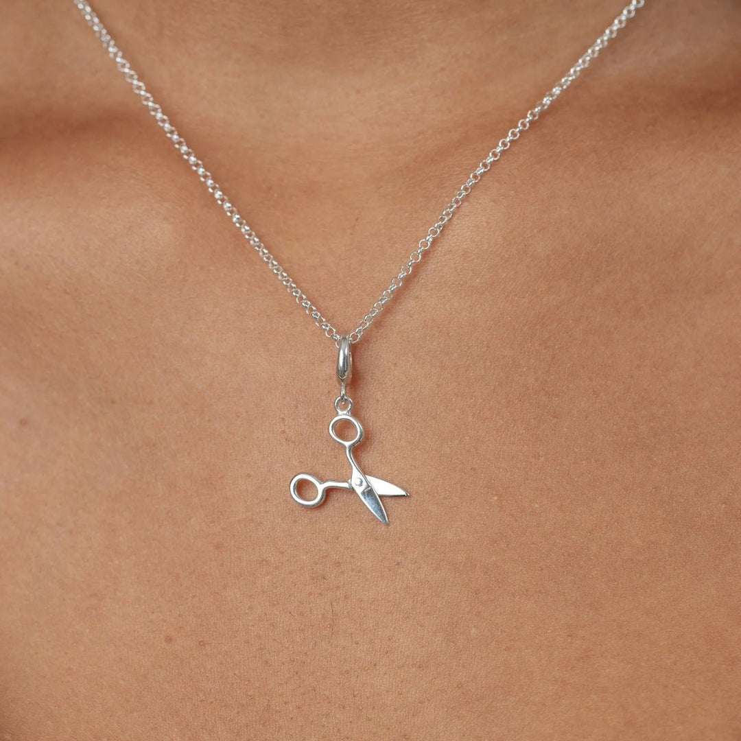 Lily Charmed Scissors Charm Silver