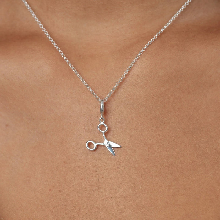Lily Charmed Scissors Charm Silver