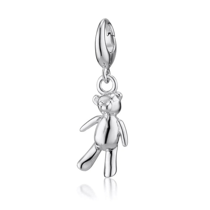 Lily Charmed Vintage Teddy Bear Charm Silver - item number CSVT