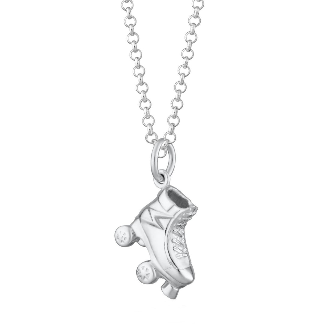 Scream Pretty Roller Skate Necklace - Silver SPCNSROSK-1