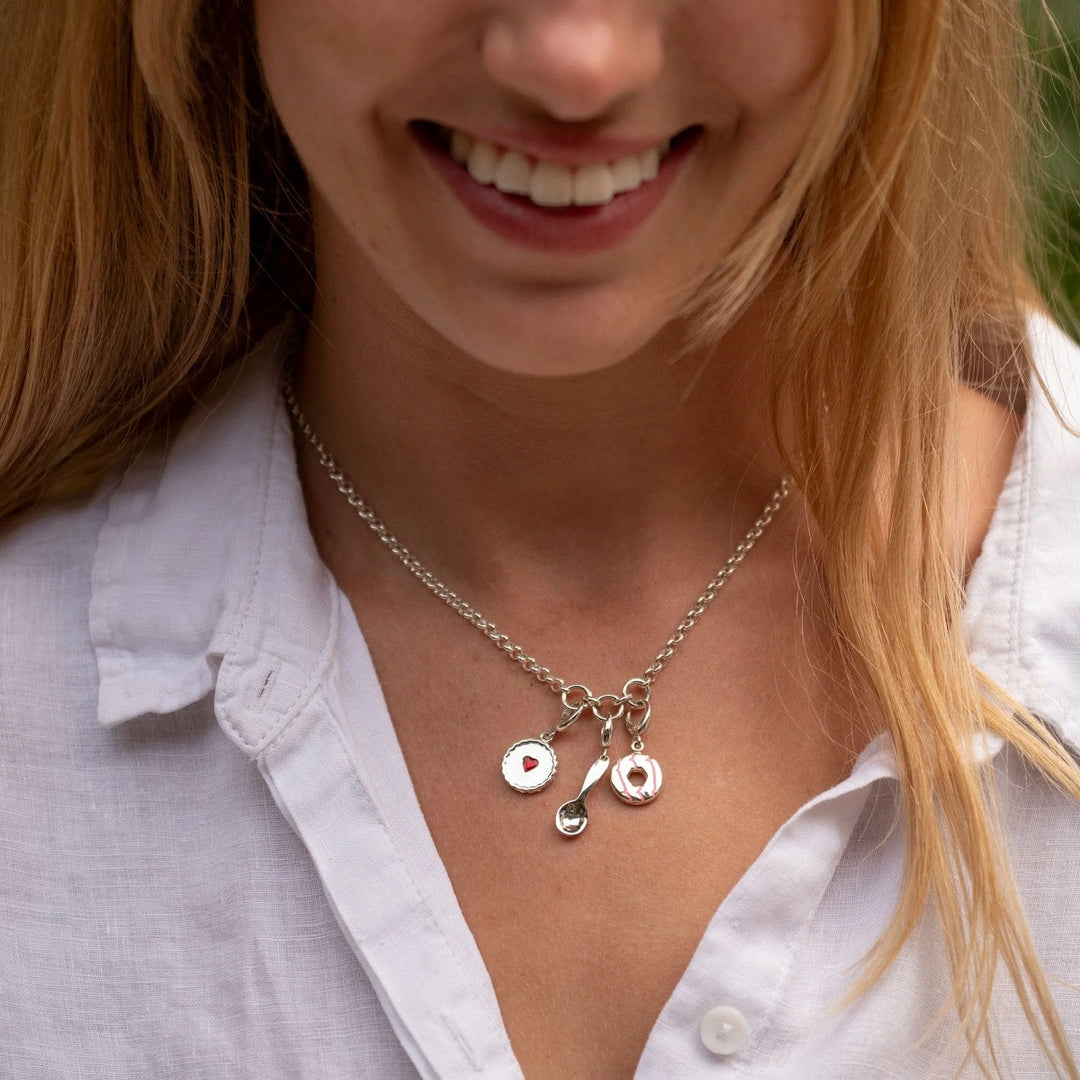 Lily Charmed Trinity Charm Collector Necklace Silver - item number CHCSTRIN