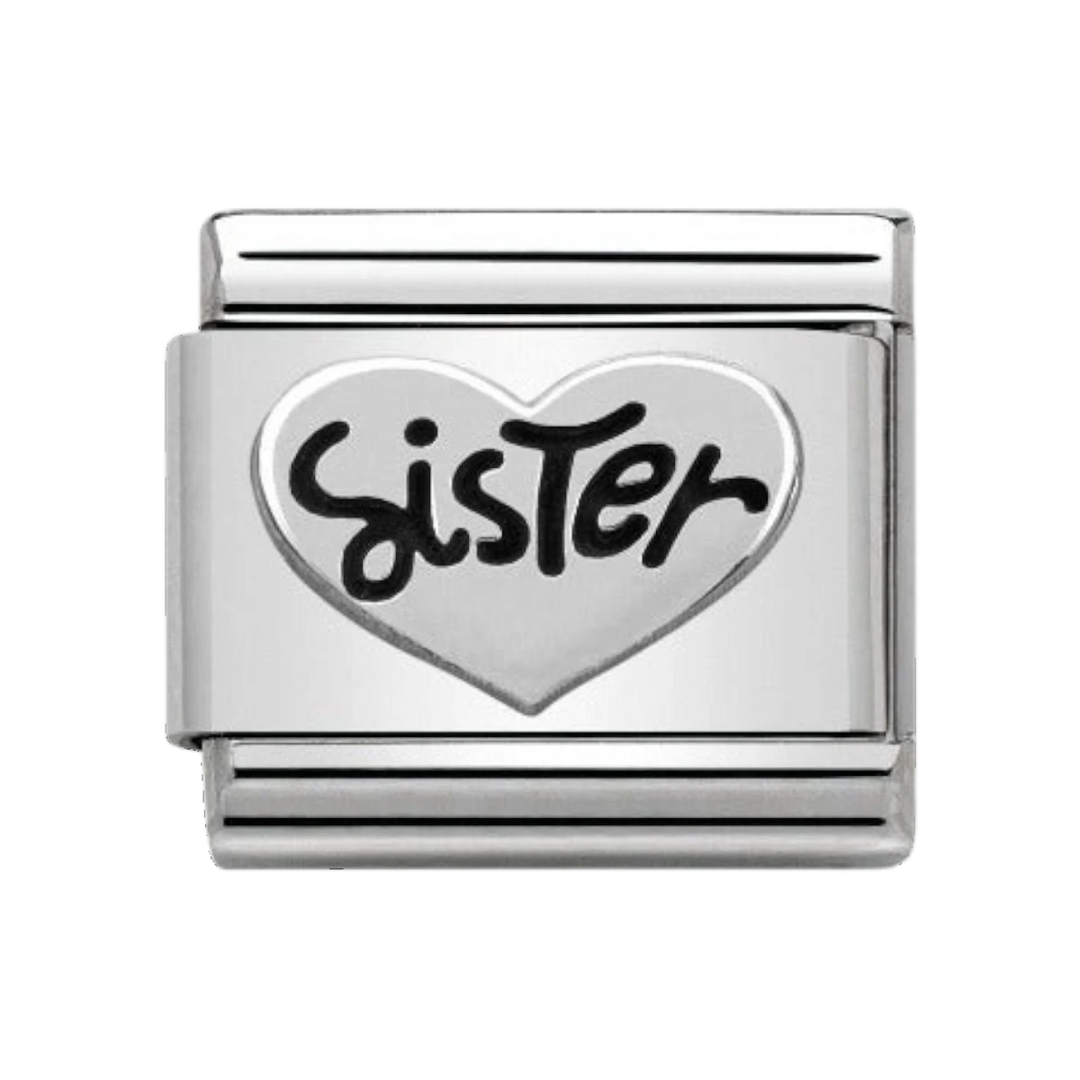 Nomination Classic Sister Heart Charm - 330101/11