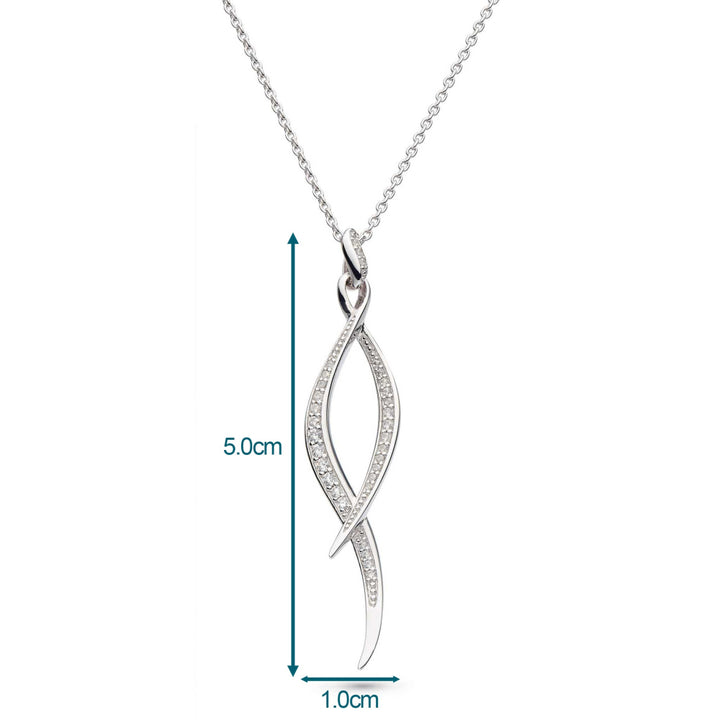 Kit Heath Entwine Twine Twist PavÃ© Necklace