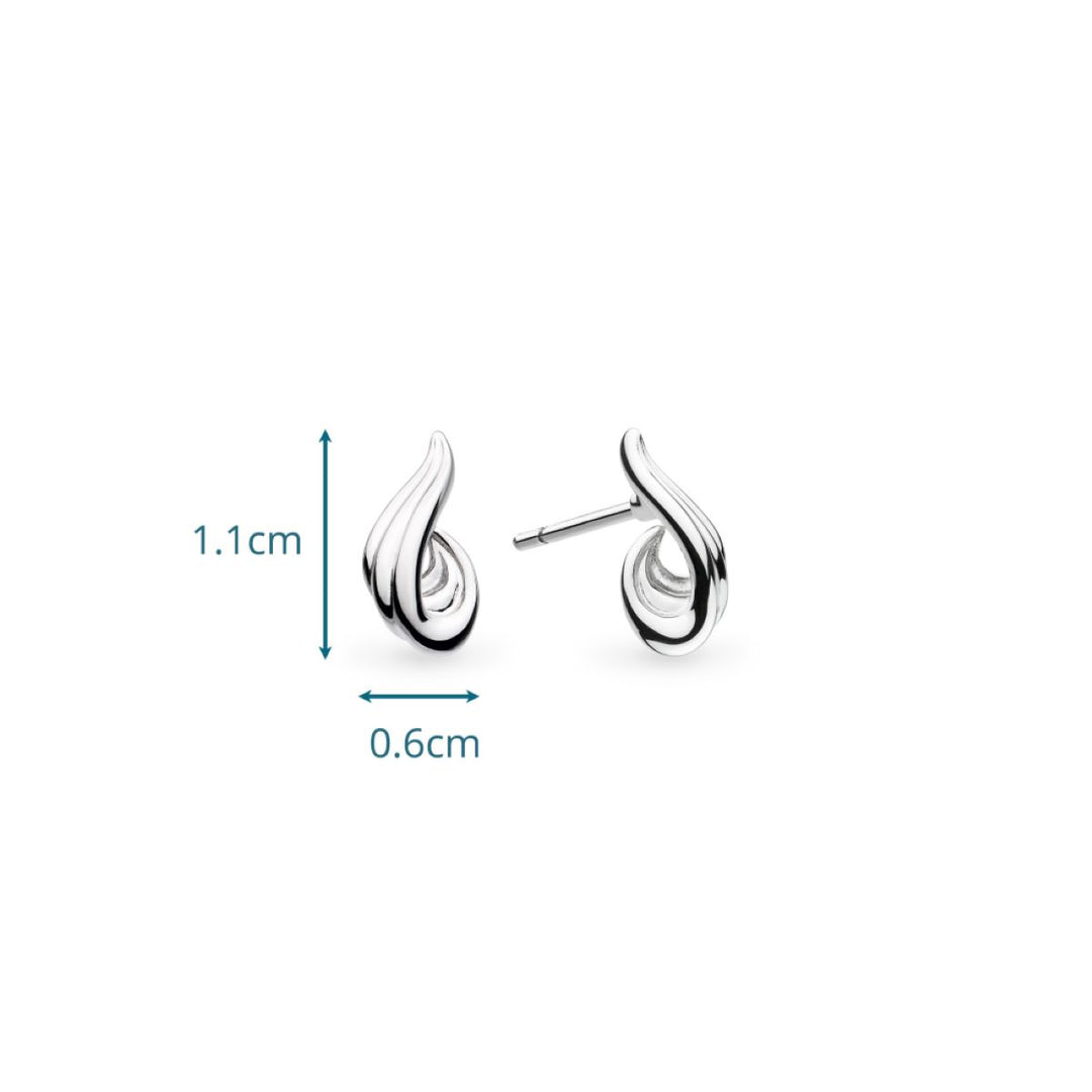 Kit Heath OcÃ©ane Shell Wave Stud Earrings - 41211RP
