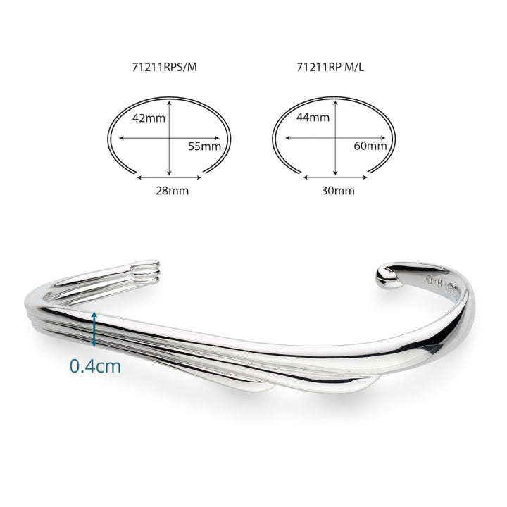 Kit Heath OcÃ©ane Shell Wave Bangle 71211RP