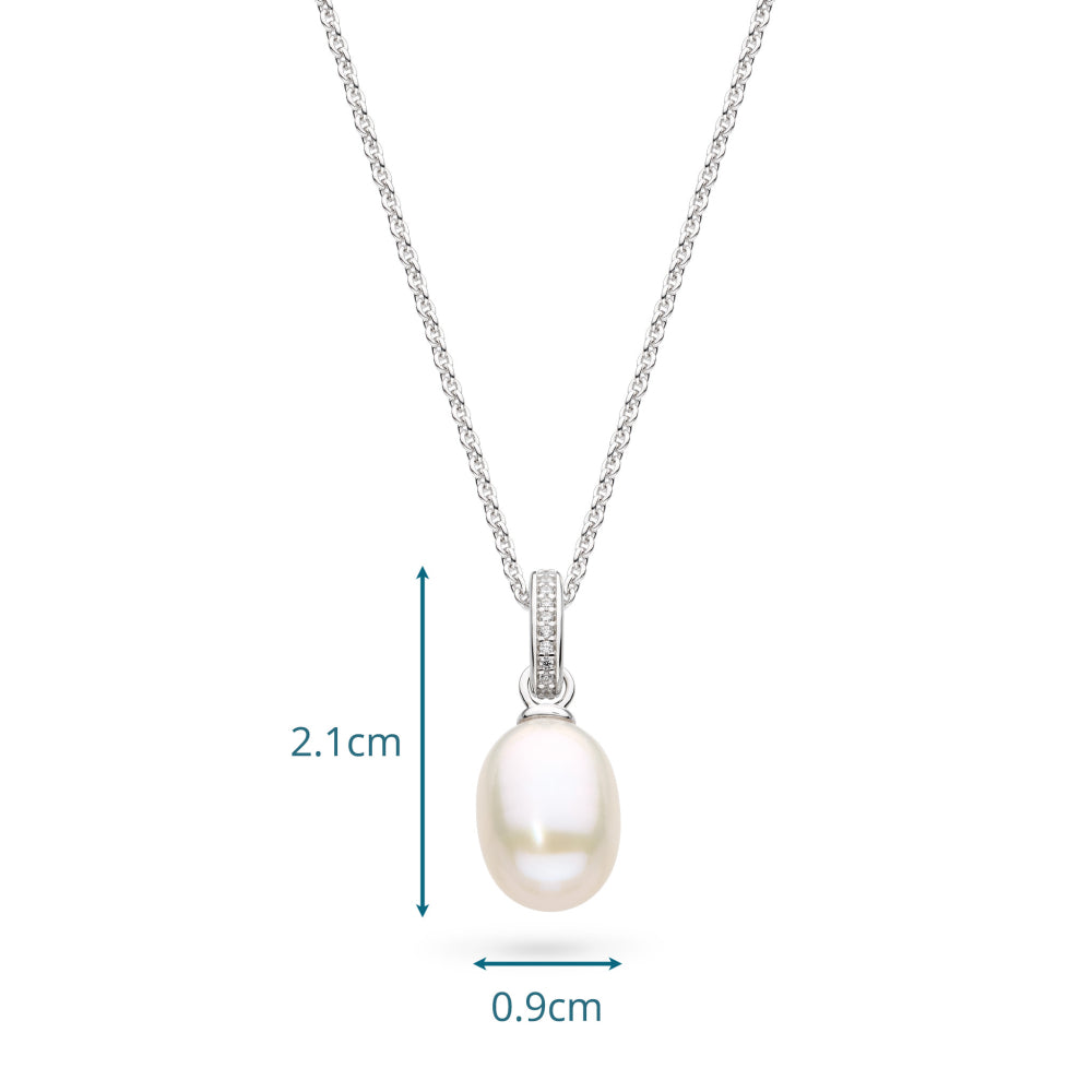 Kit Heath Revival Classic Pearl Glitz CZ Necklace - 90429FPC