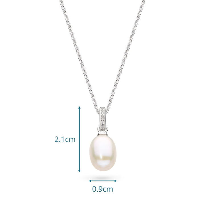 Kit Heath Revival Classic Pearl Glitz CZ Necklace - 90429FPC