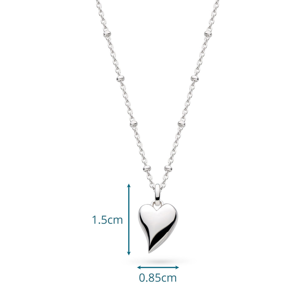 Kit Heath Desire Kiss Midi Heart Ball Chain Necklace - 90500RP