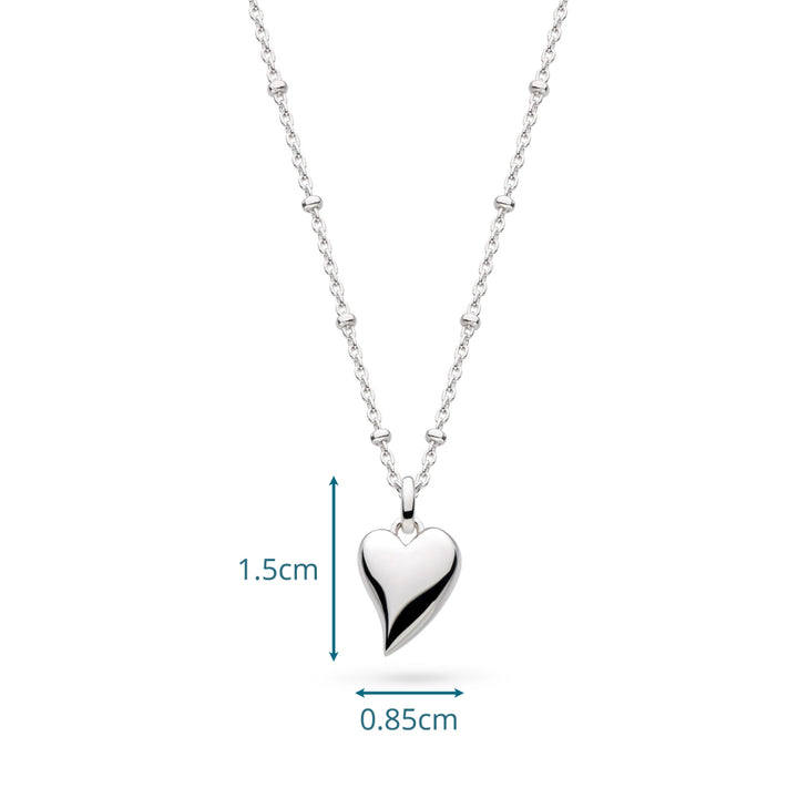 Kit Heath Desire Kiss Midi Heart Ball Chain Necklace - 90500RP