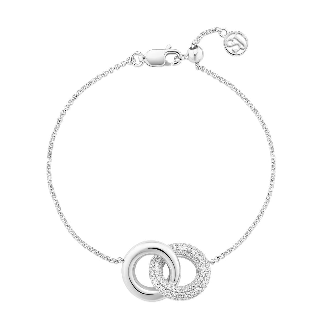 Sif Jakobs Carrara Bracelet - Silver with White Zirconia - SJ-B2477-CZ