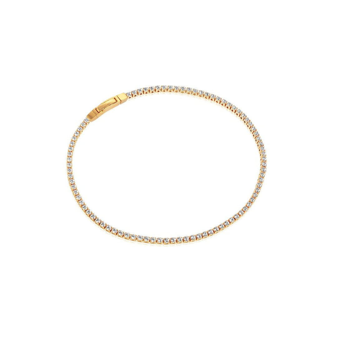 Sif Jakobs Ellera Bracelet - 18k Gold Plated with White Zirconia