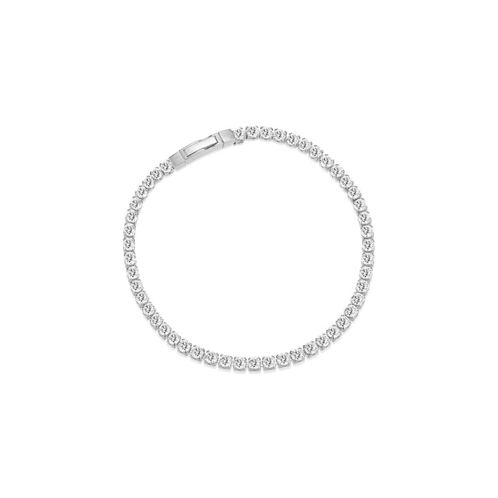 Sif Jakobs Silver Ellera Grande Bracelet - Silver with White Zirconia