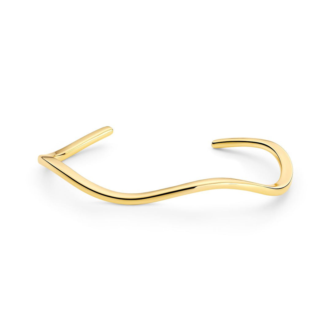 Sif Jakobs Ellera Waves Pianura Gold Bangle -SJ-BG3879-YG