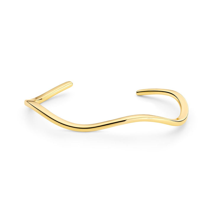 Sif Jakobs Ellera Waves Pianura Gold Bangle -SJ-BG3879-YG
