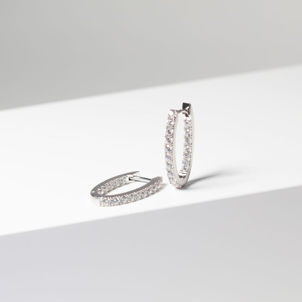 Sif Jakobs Ellisse Piccolo Earrings with White Zirconia - SJ-E2312-CZ