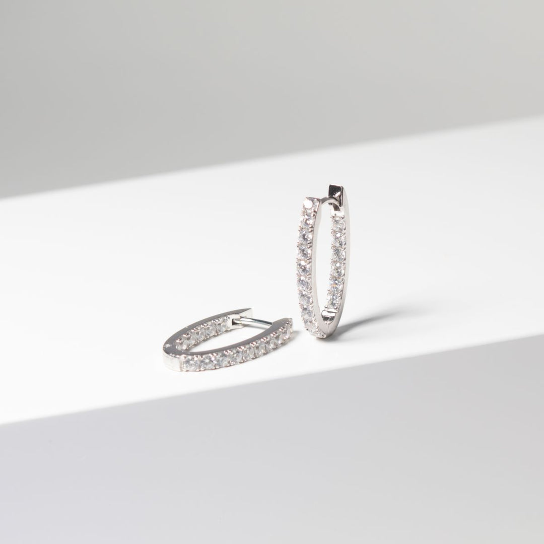 Sif Jakobs Ellisse Piccolo Earrings with White Zirconia - SJ-E2312-CZ