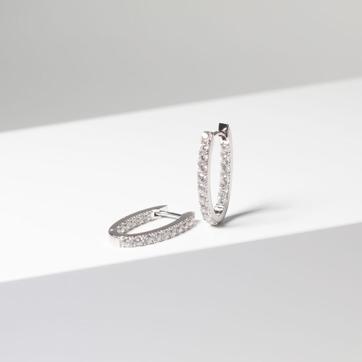 Sif Jakobs Ellisse Piccolo Earrings with White Zirconia - SJ-E2312-CZ