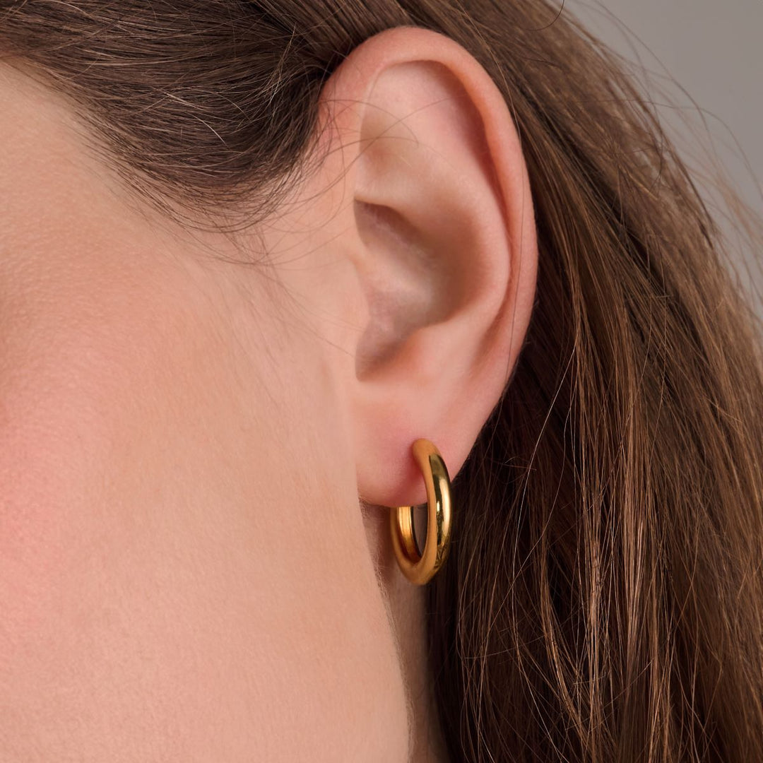 Sif Jakobs Carrara Pianura Medio Earrings -18K Gold Plated - SJ-E2471-YG