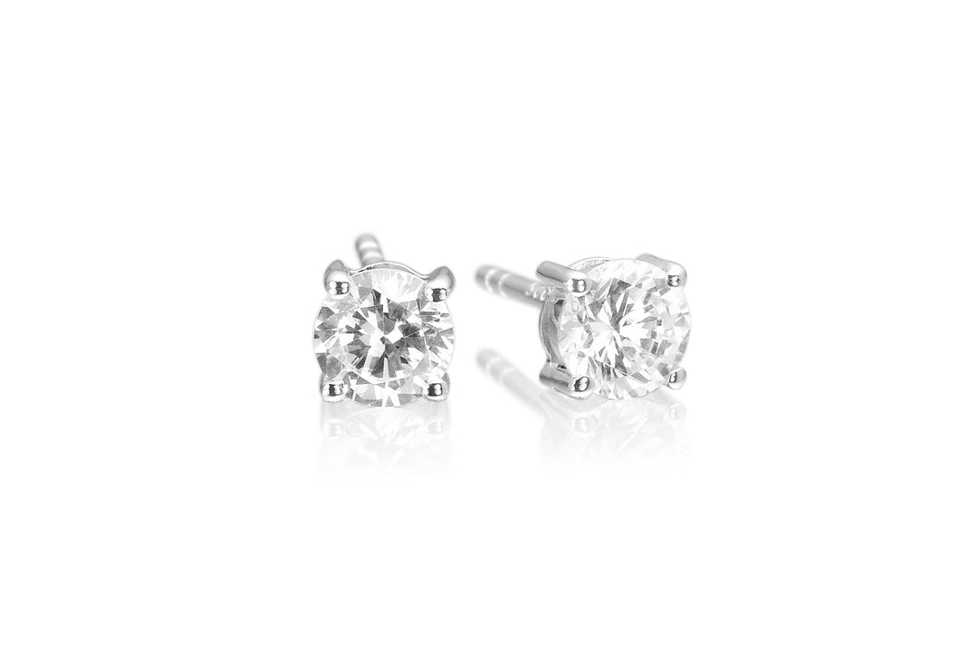 Sif Jakobs Earrings Princess Round with white zirconia
SJ-E5mmRd-CZ